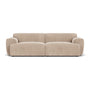 Greta 3 Seater Sofa - Danny Cream Textured Weave