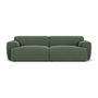 Greta 3 Seater Sofa - Cura Dark Green Weave