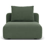 Hailey Modular Piece - Cura Dark Green Weave
