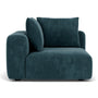 Hailey 1 Seater Left Corner Modular Sofa - Danny Dust Blue Textured Weave