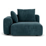 Hailey 1 Seater Left Arm Modular Sofa - Danny Dust Blue Textured Weave