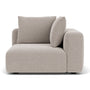 Hailey 1 Seater Right Corner Modular Sofa - Agnes Brown Textured Weave