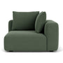 Hailey 1 Seater Right Corner Modular Sofa - Cura Dark Green Weave