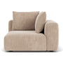 Hailey 1 Seater Right Corner Modular Sofa - Danny Cream Textured Weave