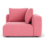 Hailey 1 Seater Right Corner Modular Sofa - Firenze Bubblegum Fabric