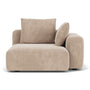 Hailey 1 Seater Right Arm Modular Sofa - Danny Cream Textured Weave
