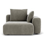 Hailey 1 Seater Right Arm Modular Sofa - Planet Grey Green Fabric