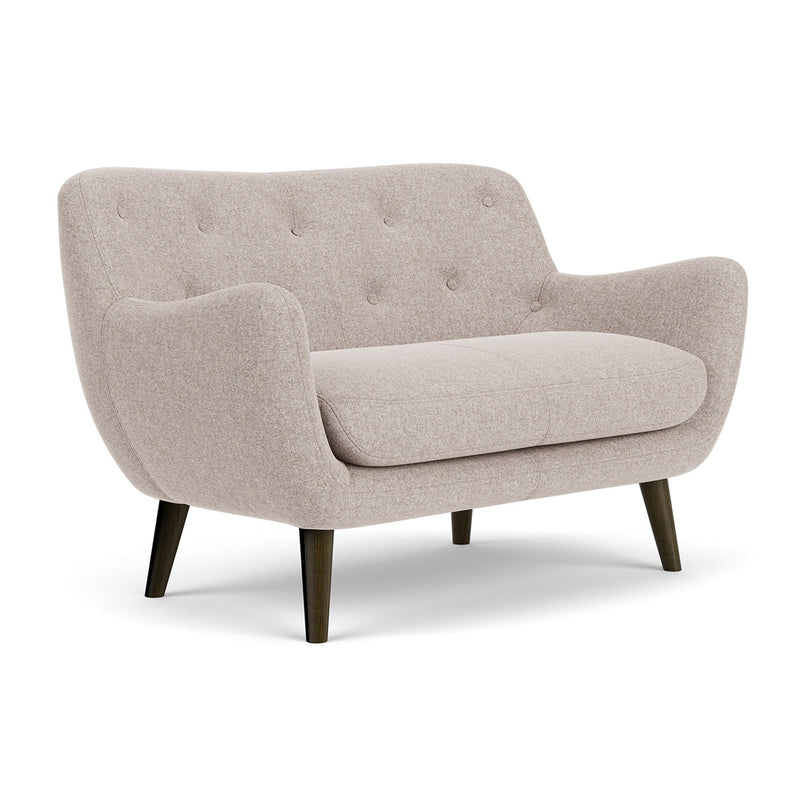 Fabio Stone Fabric / Dark Walnut