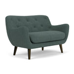 Form Blue Grey Fabric / Dark Walnut