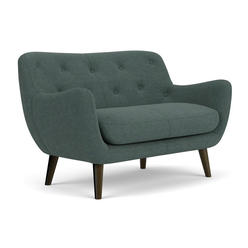 Form Blue Grey Fabric / Dark Walnut