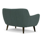 Form Blue Grey Fabric / Dark Walnut