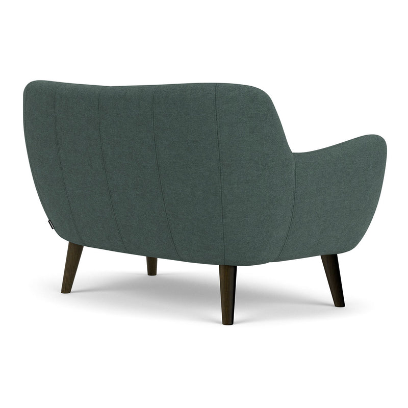 Form Blue Grey Fabric / Dark Walnut