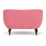 Firenze Bubblegum Fabric / Dark Walnut