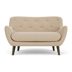 Form Cream Fabric / Dark Walnut