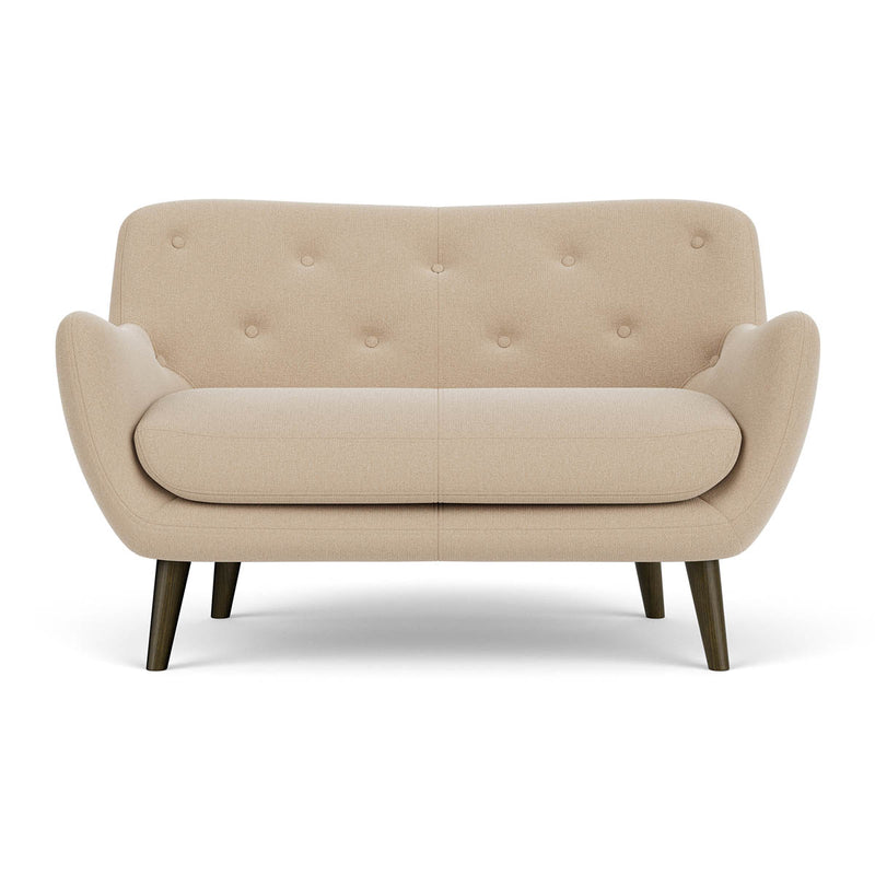 Form Cream Fabric / Dark Walnut