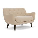 Form Cream Fabric / Dark Walnut