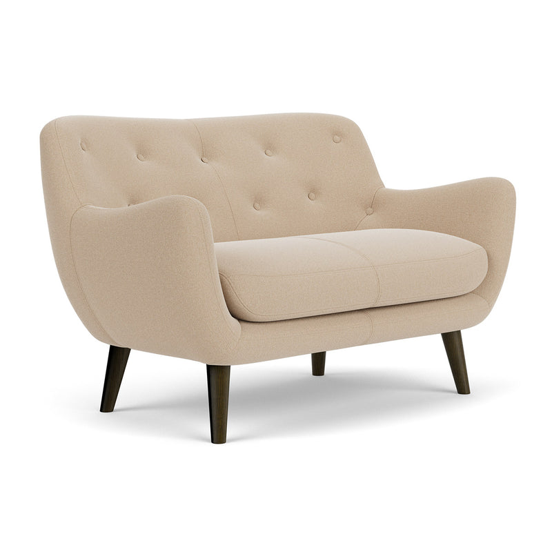 Form Cream Fabric / Dark Walnut
