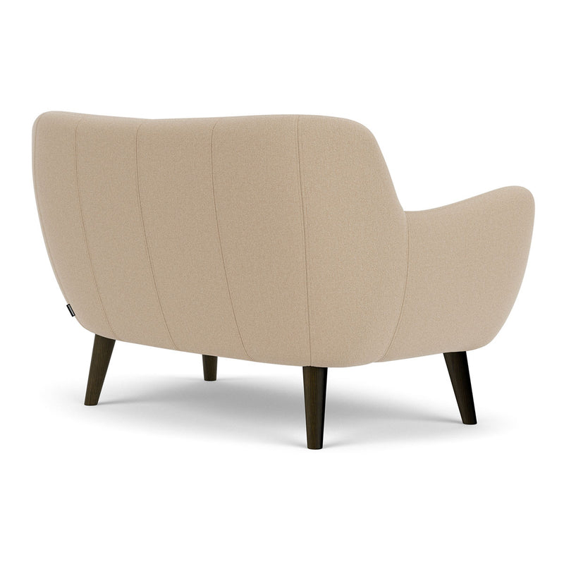 Form Cream Fabric / Dark Walnut