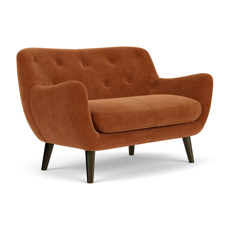 Moss Rust Fabric / Dark Walnut