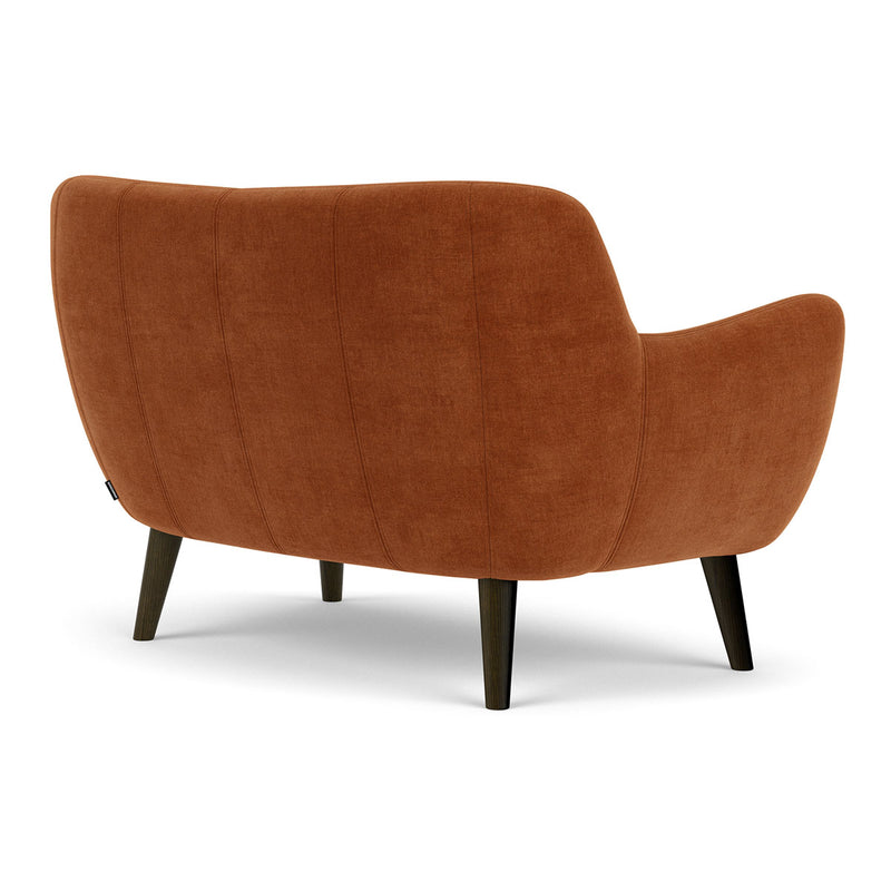 Moss Rust Fabric / Dark Walnut