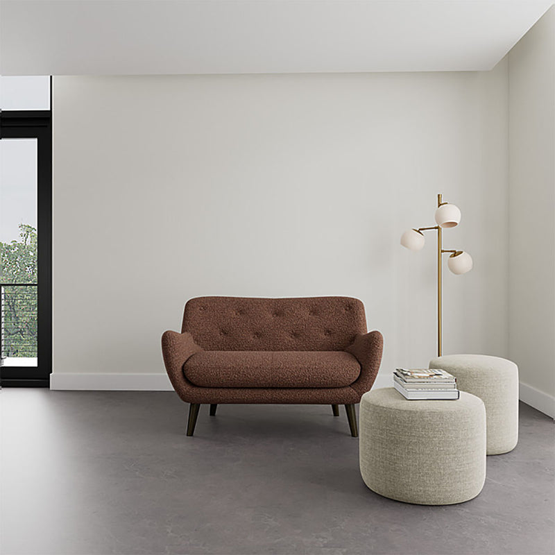 Pebble Rust Boucle / Dark Walnut