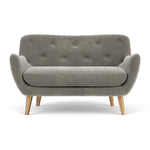Planet Grey Green Fabric / Oak
