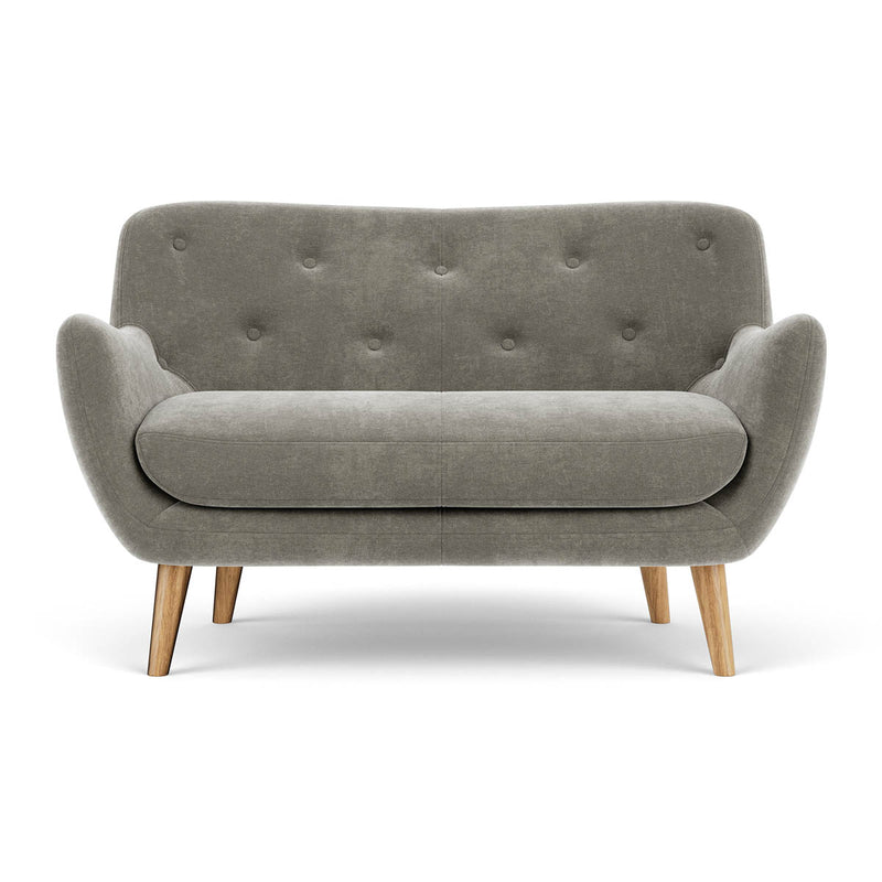 Planet Grey Green Fabric / Oak