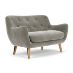 Planet Grey Green Fabric / Oak