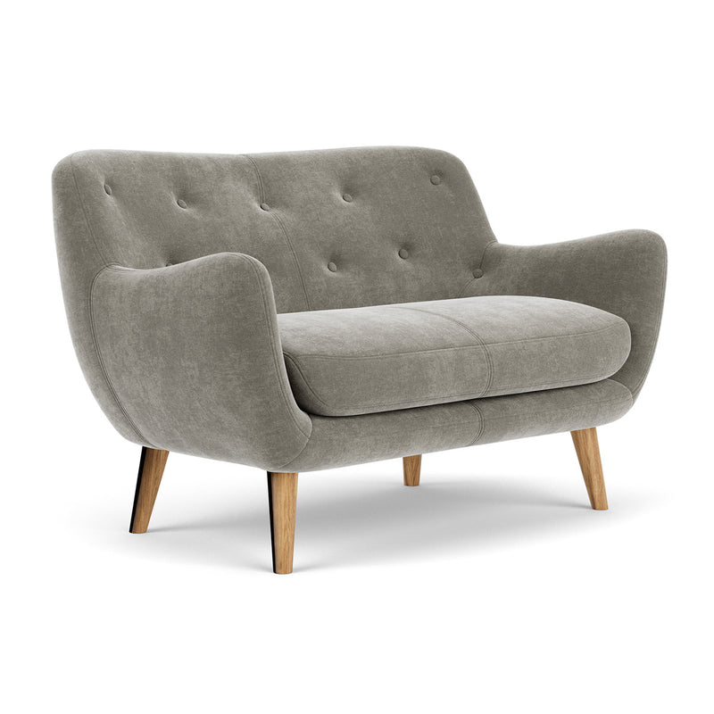 Planet Grey Green Fabric / Oak