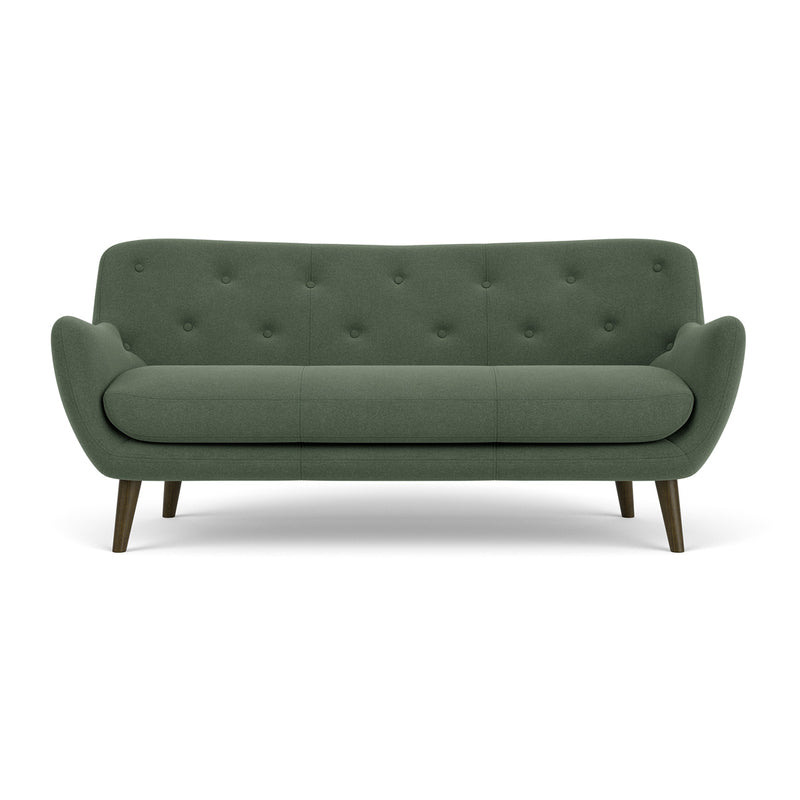 Cura Dark Green Weave / Dark Walnut