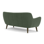 Cura Dark Green Weave / Dark Walnut