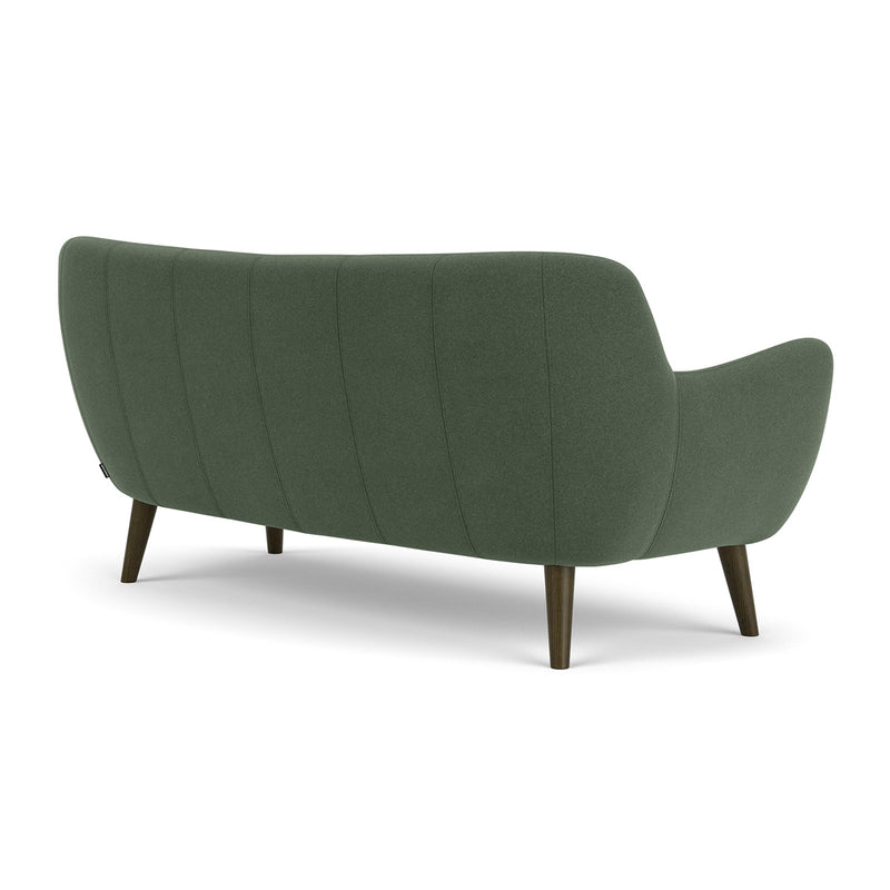 Cura Dark Green Weave / Dark Walnut