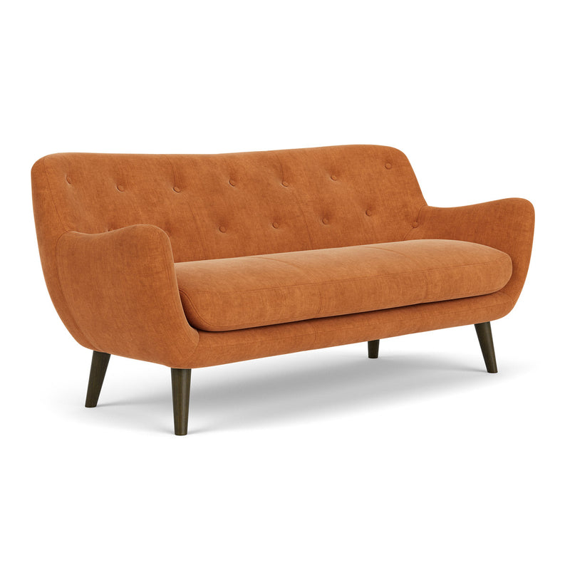 Danny Amber Textured Weave / Dark Walnut