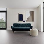 Danny Dust Blue Textured Weave / Dark Walnut