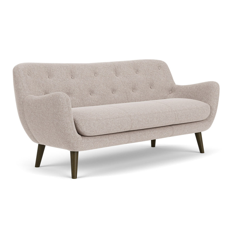 Fabio Stone Fabric / Dark Walnut
