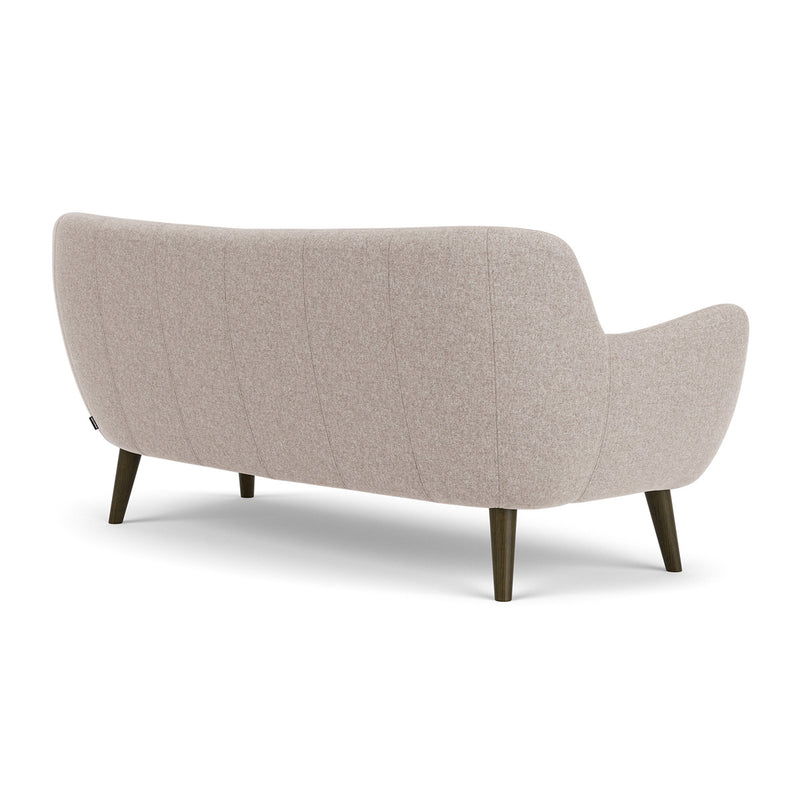 Fabio Stone Fabric / Dark Walnut