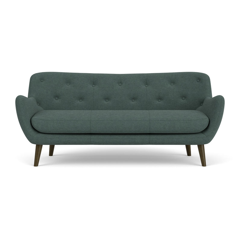 Form Blue Grey Fabric / Dark Walnut