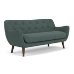 Form Blue Grey Fabric / Dark Walnut