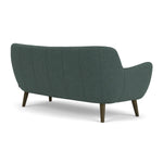 Form Blue Grey Fabric / Dark Walnut