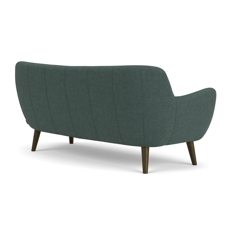 Form Blue Grey Fabric / Dark Walnut