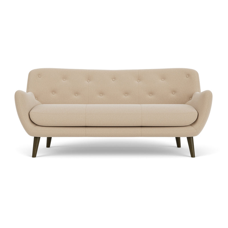 Form Cream Fabric / Dark Walnut