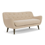 Form Cream Fabric / Dark Walnut