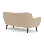 Form Cream Fabric / Dark Walnut