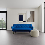 Mark Cobalt Blue Weave / Dark Walnut