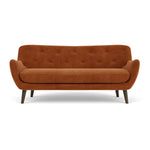 Moss Rust Fabric / Dark Walnut