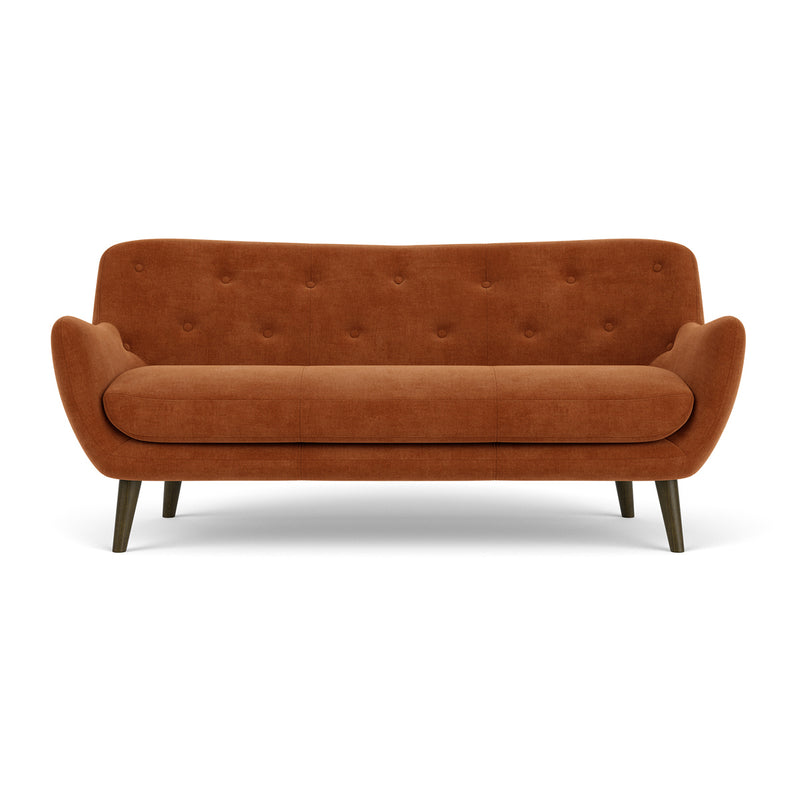Moss Rust Fabric / Dark Walnut