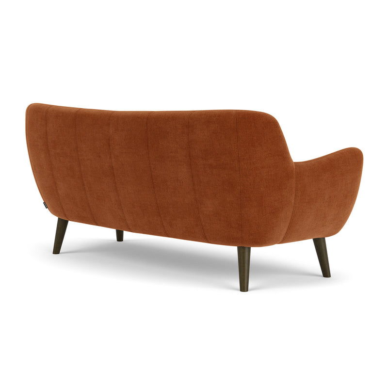 Moss Rust Fabric / Dark Walnut