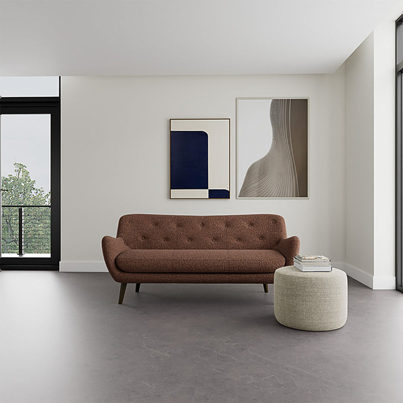 Pebble Rust Boucle / Dark Walnut