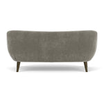 Planet Grey Green Fabric / Dark Walnut
