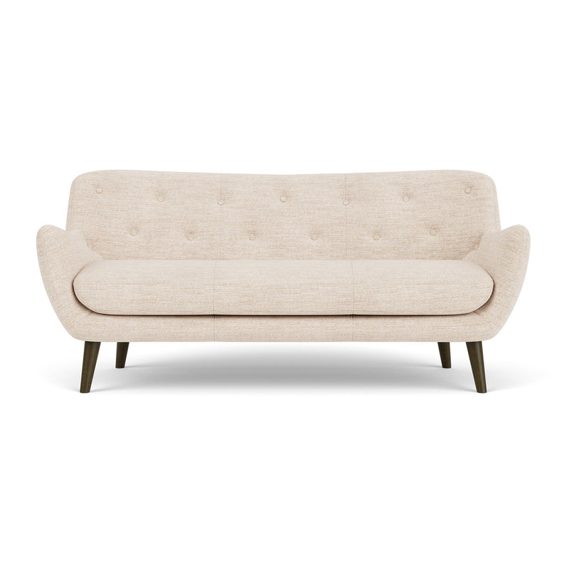 Vega Cream Textured Weave / Dark Walnut